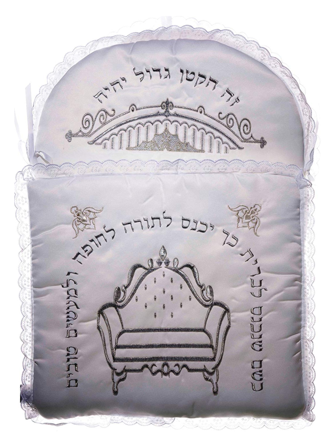 Bris Pillow Embroidered in Silver