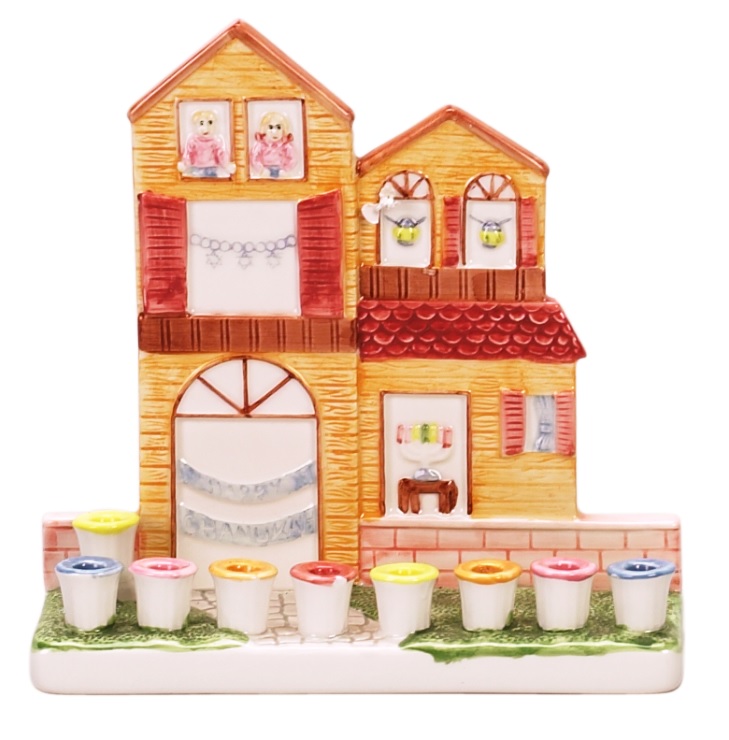 Ceramic House Menorah