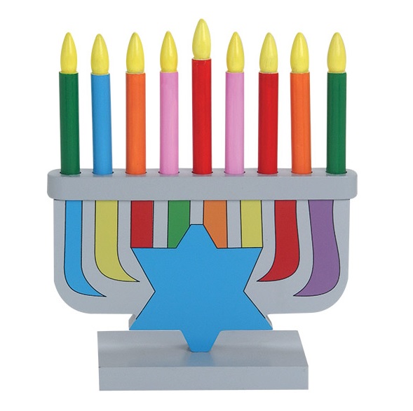 Wooden Menorah