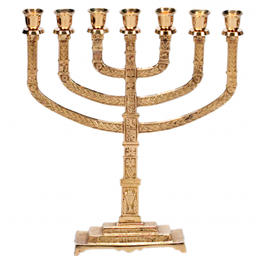 7 Branch Brass Menorah