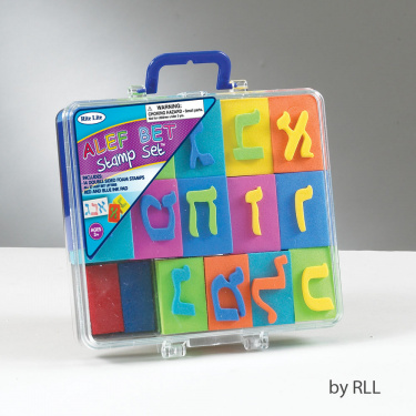 Alef-Bet Stamp Set in Carrying Case