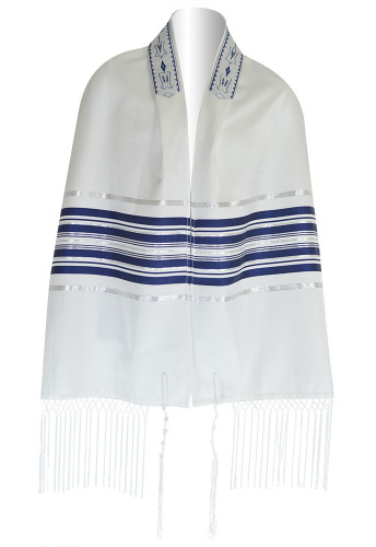 Ariel Tallit Blue/Silver