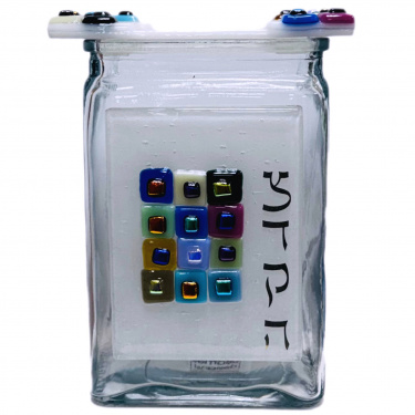 Beames Designs Tzedakah Box 12 Tribes White