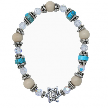 Star of David Judaica Stretch Bracelet
