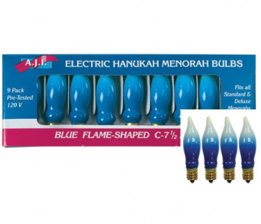 Chanukah Replacement Bulbs, Blue Flame