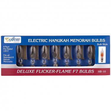 Chanukah Replacement Bulbs, Clear Flickering