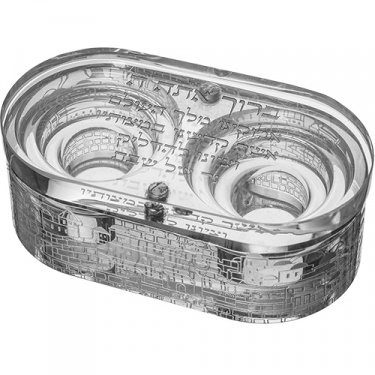 Travel Crystal Shabbat Candle Holder