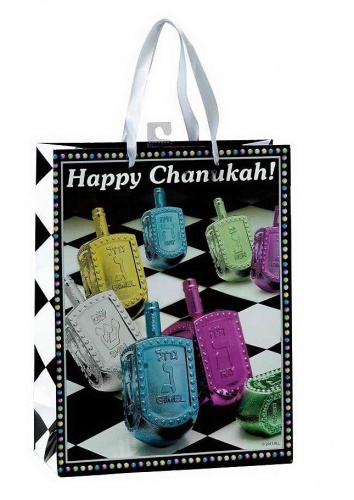 Chanukah Gift Bag - Checkered