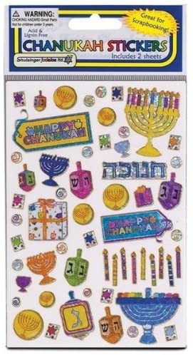 Chanukah Prismatic Stickers