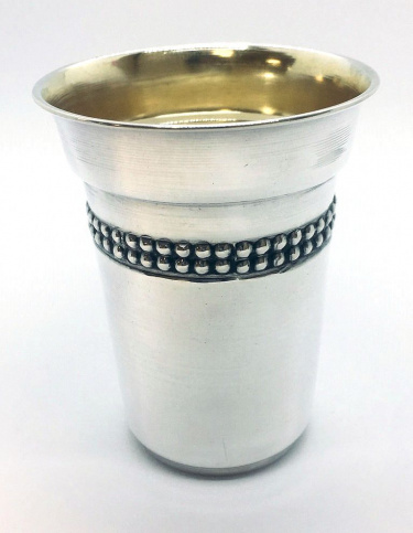 Sterling Silver Bayla Stemless Kiddush Cup