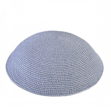 DMC Gray Fine Knit Yarmulke 16cm