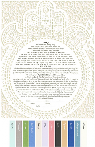 Devotions 2 Papercut Ketubah by Cindy Michael