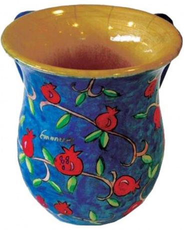 Hand-Painted Wooden Washing Cup 