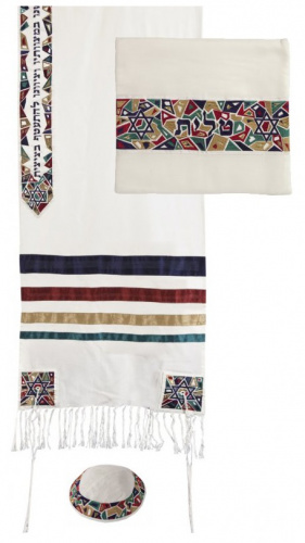 Emanuel Multi Color Magen David Talllit