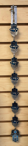 Long Hamsa Wall Blessing with 7 Blessings