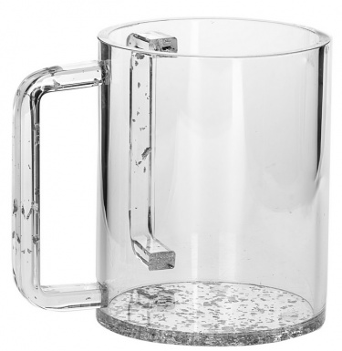 Lucite Washing Cup with Silver
