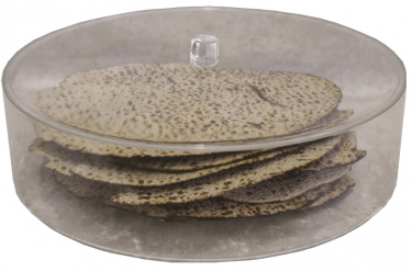 Round Lucite Matzah Box