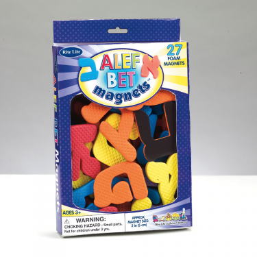 Alef Bet Foam Magnets