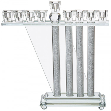 Modern Crystal Menorah