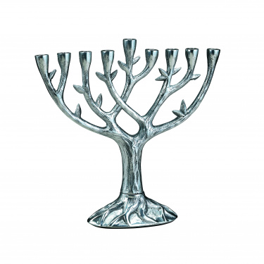 Aluminum Tree of Life Menorah