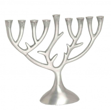 Aluminum Tree of Life Menorah