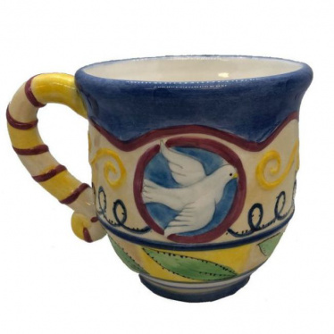 Dove Jewish Star Mug