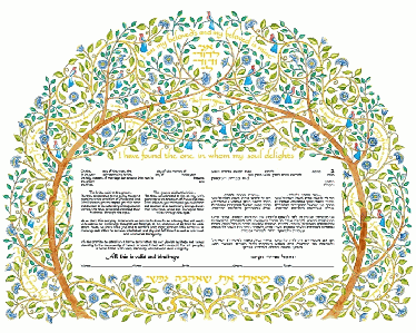 Nature's Canopy Ketubah by Mickie Caspi