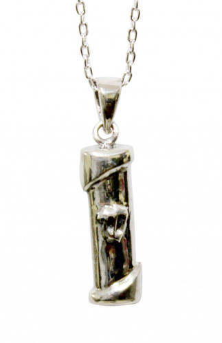 Sterling Silver Mezuzah Pendant