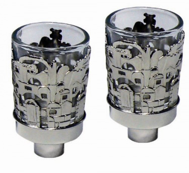 Jerusalem Glass Candle Holders