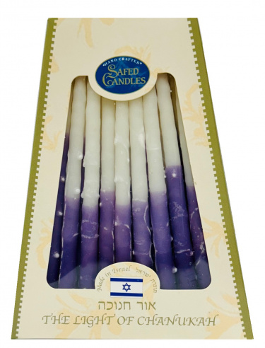 Safed Premium Chanukah Candles - Plum