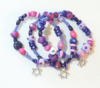 Purple Wood Bracelet