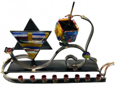 Menorah and Dreidel Combo by Gary Rosenthal