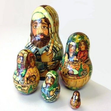 Jewish Family Russian Dolls (Matryoshka)