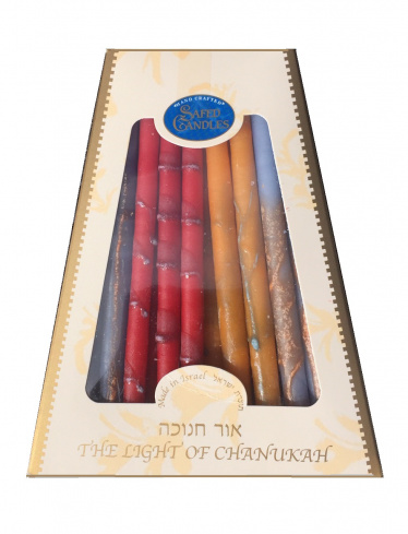 Safed Premium Chanukah Candles - Jewel Tone