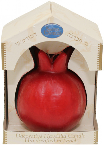Safed Rimon (Pomegranate) Pillar Havdalah Candle