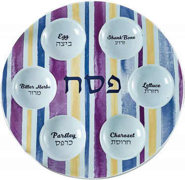 Josephs Coat Ceramic Seder Plate