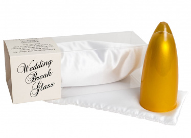 Silk Bijoux Gold Groom's Wedding Broken Glass