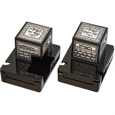 Pair of Plastic Tefillin Boxes Size 36
