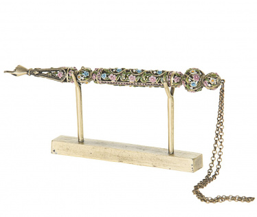 Enameled Yad Multi Color Flowers with Stand