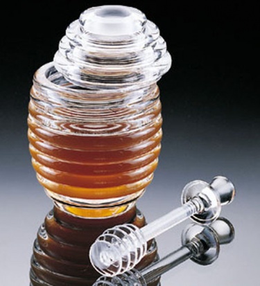 Acrylic Honey Jar with Server