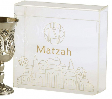 Acrylic Flip Top Matzah Box