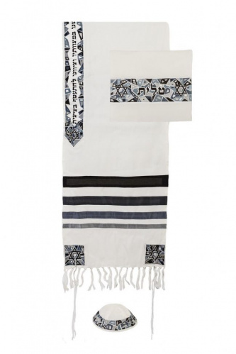 Emanuel Black Magen David Tallit