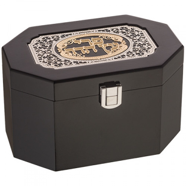 Wood Etrog Box with Filigree Design