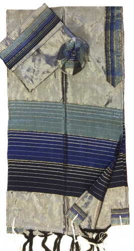 Gabrieli Tallit Silk 3 Blues Set