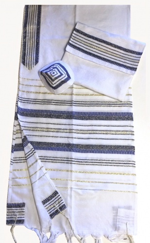 Gabrieli Wool Blue Tallit Set