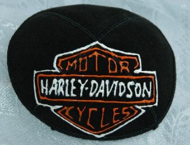 Harley-Davidson Suede Yarmulke