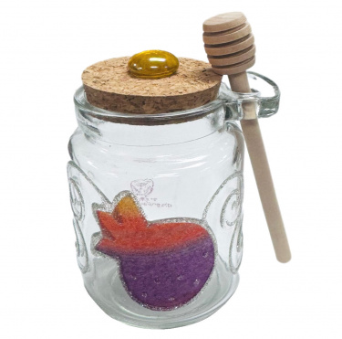 Hand Made Colorful Pomegranate Honey Jar