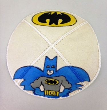 Batman Hand Painted Yarmulke