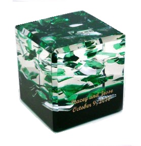 Broken Memories - Lucite Cube