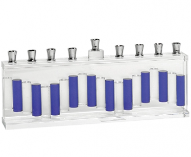 Crystal Menorah, Blue and White